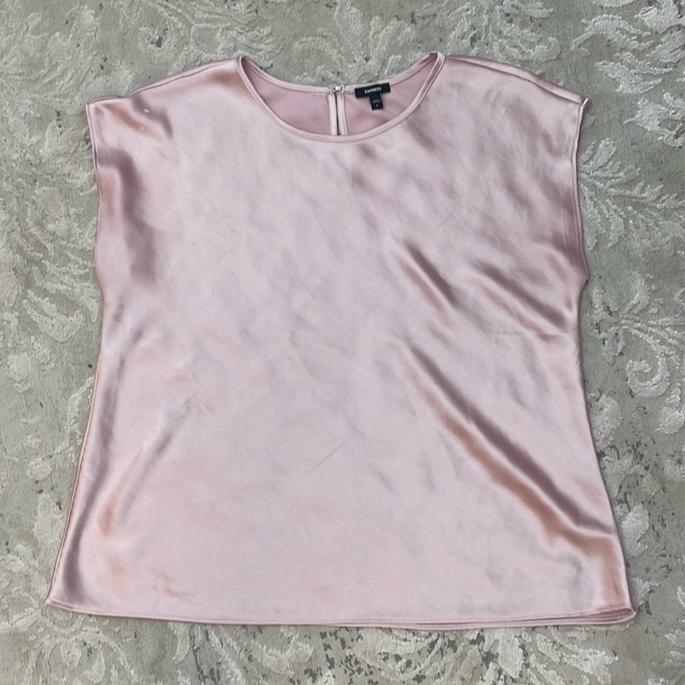 Pink silky blouse!